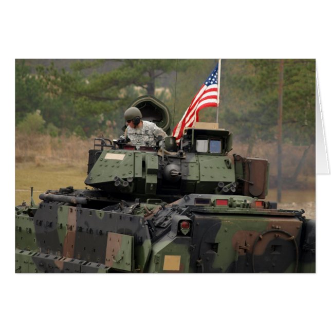 usa tank hälsningskort (Framsidan Horizontal)