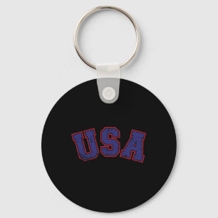 Usa Team För Patriotisk Självständighetsdag Den 4  Nyckelring