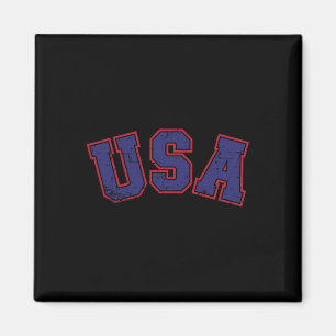 Usa Team För Patriotiska Självständighetsdagen Den Magnet