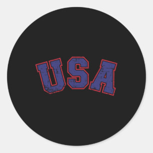 Usa Team För Patriotiska Självständighetsdagen Den Runt Klistermärke