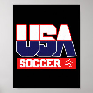 Usa Team Soccer - Män Och Kvinnor Amerikansk Idrot Poster
