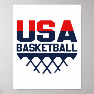 Usa Team Sports Basketboll Poster