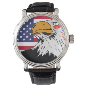 USA Teckning i en Eagle Armbandsur