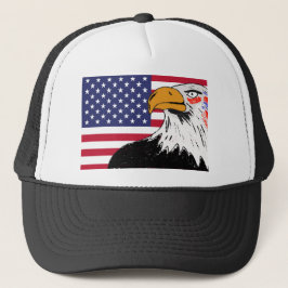 USA Teckning i en Eagle Keps