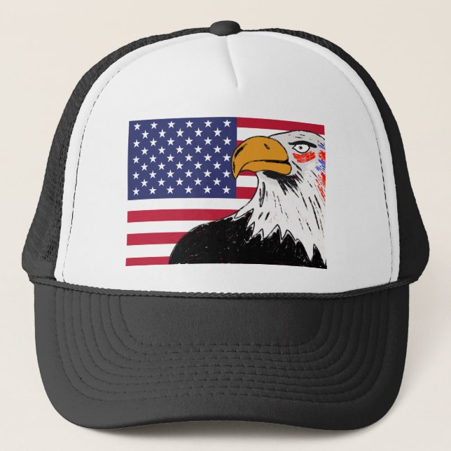 USA Teckning i en Eagle Keps (Framsida)