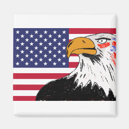 USA Teckning i en Eagle Magnet