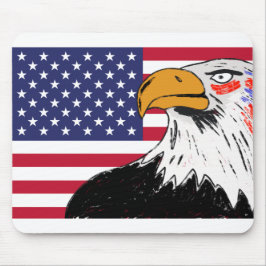 USA Teckning i en Eagle Musmatta