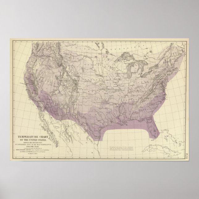 USA-temperatur Poster (Framsidan)