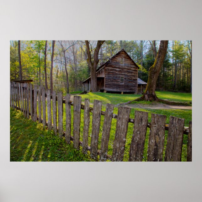 USA, Tennessee, Cabin in Cades Cove Poster (Framsidan)