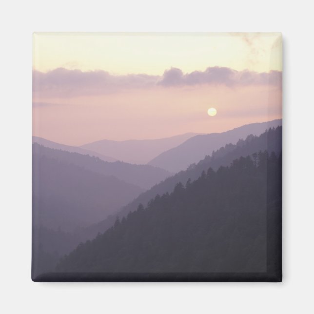 USA, Tennessee. Great Smokey Mountains 2 Magnet (Framsidan)