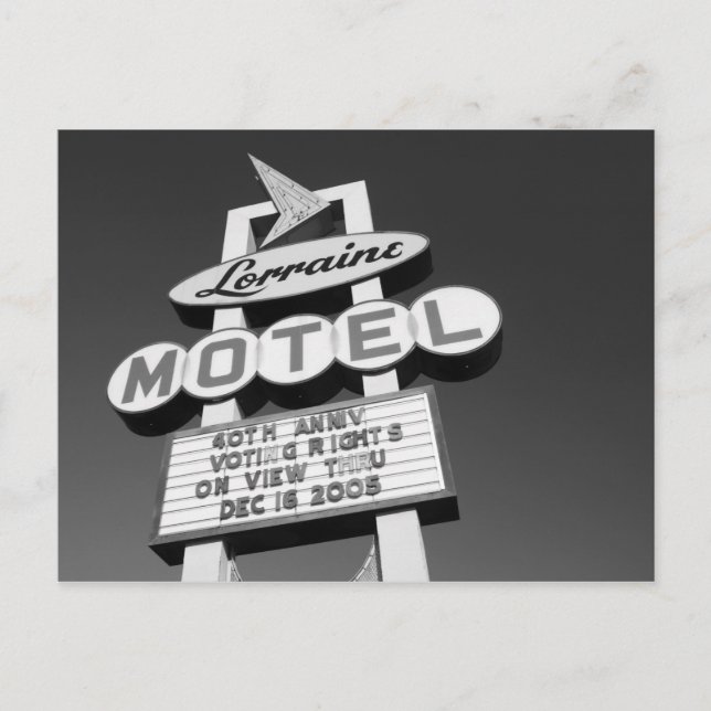USA, Tennessee, Memphis, National Civil Högers Vykort (Framsida)