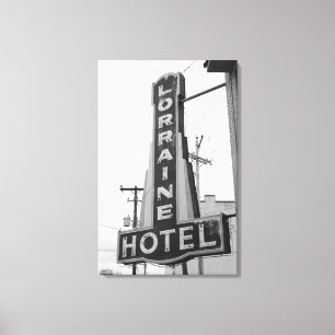 USA, Tennessee, Memphis: National Civil Rights Canvastryck