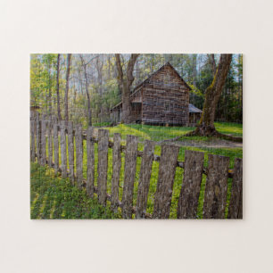 USA, Tennessee, Stuga i Cades Cove Pussel