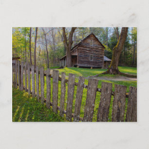 USA, Tennessee, Stuga i Cades Cove Vykort