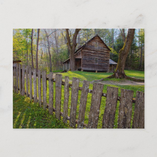 USA, Tennessee, Stuga i Cades Cove Vykort (Framsida)