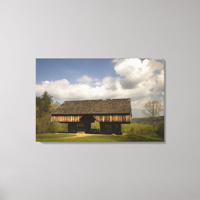 USA, Tennessee, Underbar Smoky Mountain NP. Canvastryck (Framsida)