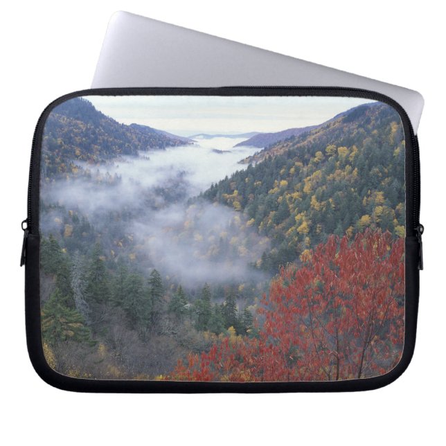 USA, Tennessee, Underbarare Smokey Mountains Natio Laptop Sleeve (Framsidan)