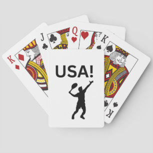 USA-tennisspelare som använder punkt som boll Casinokort