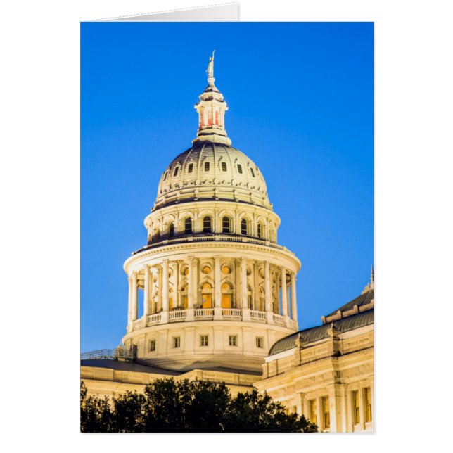 USA, Texas, Austin. Byggnad huvudstad (1888) 2 Hälsningskort (Framsidan)