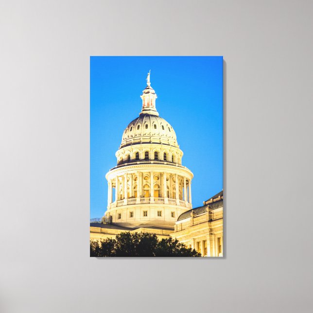 USA, Texas, Austin. Capitolium (1888) 2 Canvastryck (Framsida)