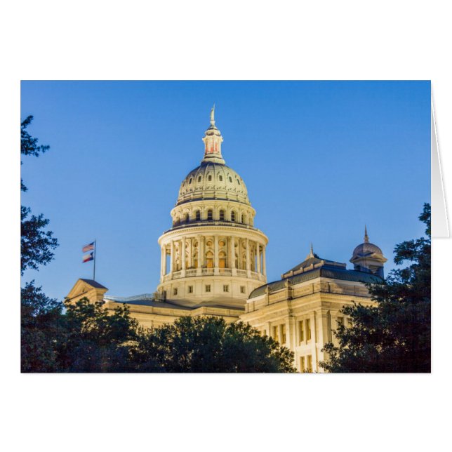 USA, Texas, Austin. Capitolium (1888) 3 Hälsningskort (Framsidan Horizontal)