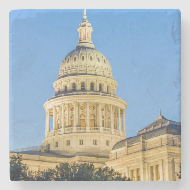 USA, Texas, Austin. Capitolium (1888) 3 Underlägg Sten (Framsidan)