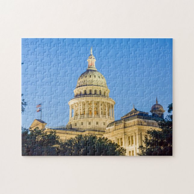 USA Texas, Austin. Huvudstadbyggnad (1888) 3 Pussel (Horisontell)