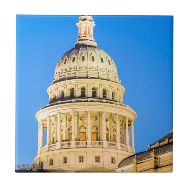 USA, Texas, Austin. Kapitolium (1888) 2 Kakelplatta (Framsidan)