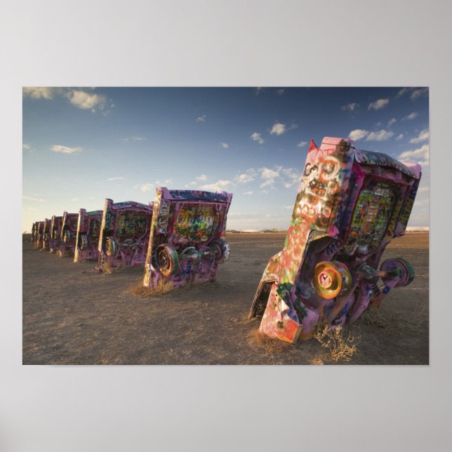 USA, TEXAS, Panhandle Area, Amarillo: Cadillac 2 Poster (Framsidan)