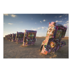 USA, TEXAS, Panhandle-området, Amarillo: Cadillac Fototryck