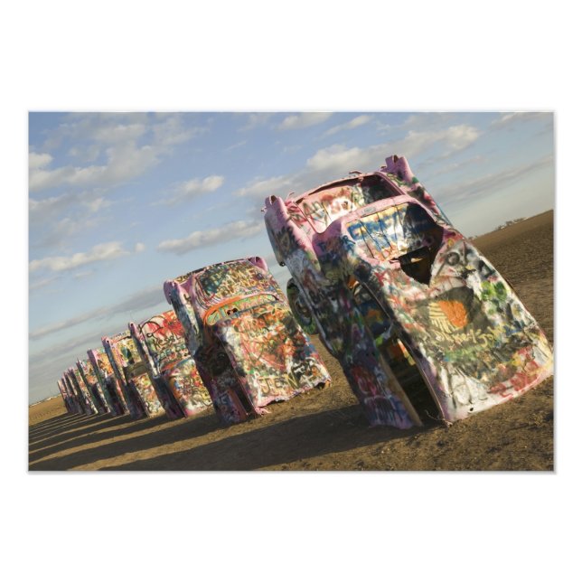 USA, TEXAS, Panhandle-området, Amarillo: Cadillac Fototryck (Framsidan)