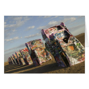 USA, TEXAS, Panhandle-området, Amarillo: Cadillac Hälsningskort