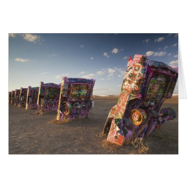 USA, TEXAS, Panhandle-området, Amarillo: Cadillac  Hälsningskort (Framsidan Horizontal)
