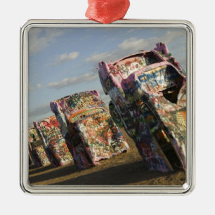 USA, TEXAS, Panhandle-området, Amarillo: Cadillac Julgransprydnad Metall
