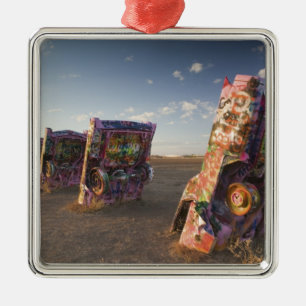 USA, TEXAS, Panhandle-området, Amarillo: Cadillac Julgransprydnad Metall