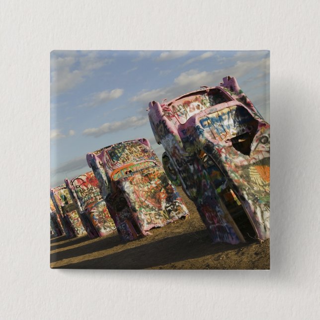 USA, TEXAS, Panhandle-området, Amarillo: Cadillac Knapp (Framsida)