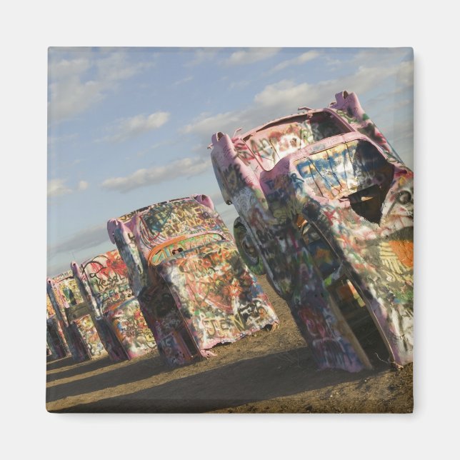 USA, TEXAS, Panhandle-området, Amarillo: Cadillac Magnet (Framsidan)