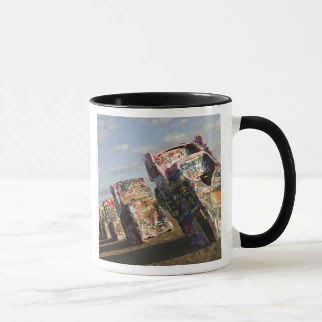 USA, TEXAS, Panhandle-området, Amarillo: Cadillac Mugg (Höger)