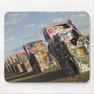 USA, TEXAS, Panhandle-området, Amarillo: Cadillac Musmatta