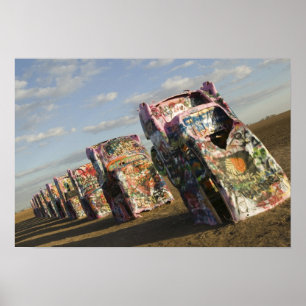 USA, TEXAS, Panhandle-området, Amarillo: Cadillac Poster