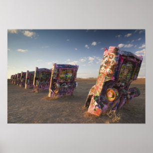 USA, TEXAS, Panhandle-området, Amarillo: Cadillac Poster