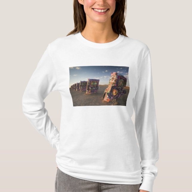 USA, TEXAS, Panhandle-området, Amarillo: Cadillac  Tee (Framsida)