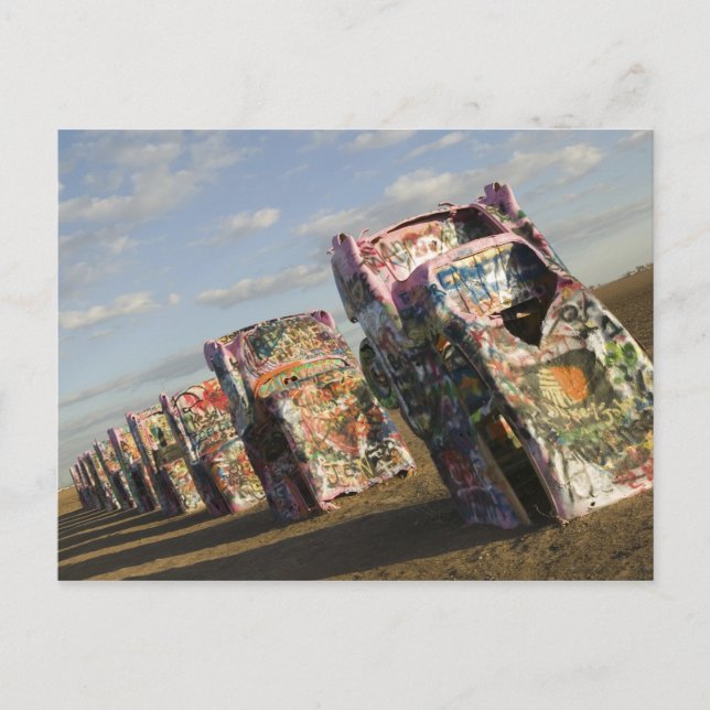 USA, TEXAS, Panhandle-området, Amarillo: Cadillac Vykort (Framsida)