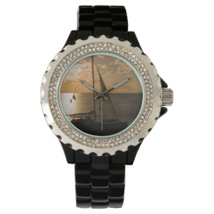 USA, Texas, South Padre Island. Segelbåt Armbandsur