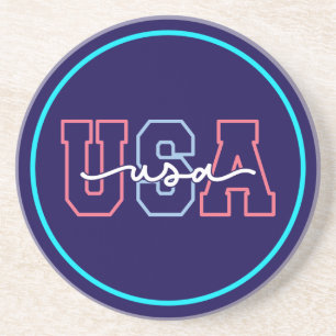 USA Text 4:e Juli Design-62118 Underlägg