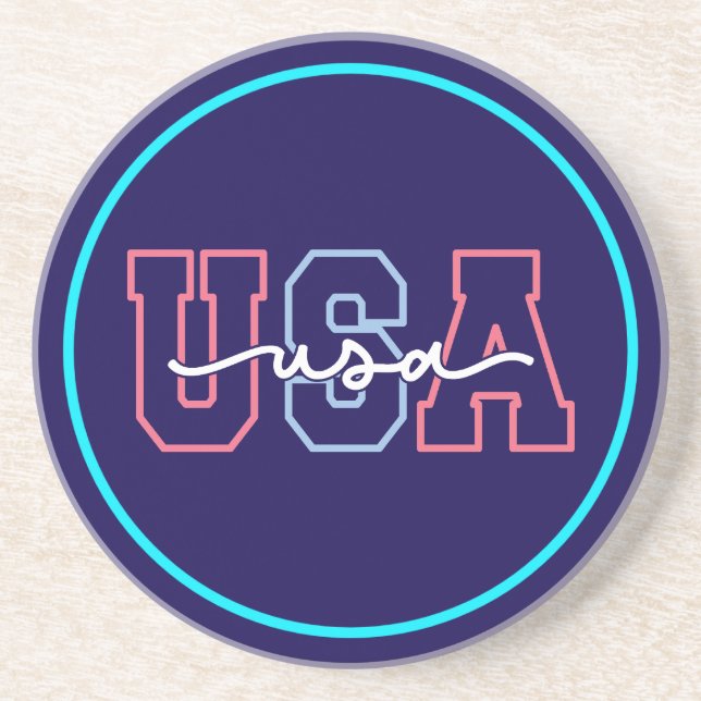 USA Text 4:e Juli Design-62118 Underlägg (Framsidan)