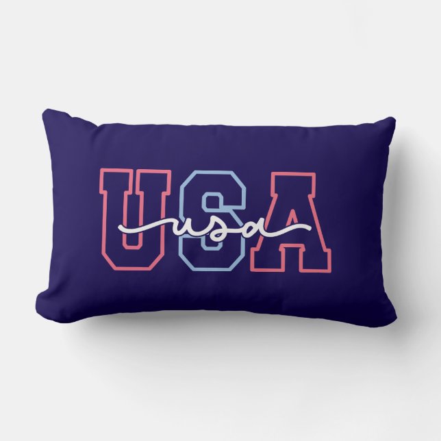 USA Text 4th Of July Design-62118 Lumbarkudde (Framsida)