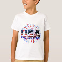 USA text glitter fyrverkerier Lycklig 4 juli