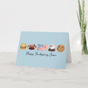 USA Thanksgiving, Personlig American Birthday Kort