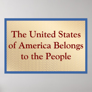 USA tillhör folket Poster